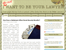 Tablet Screenshot of idonotwanttobeyourlawyer.com